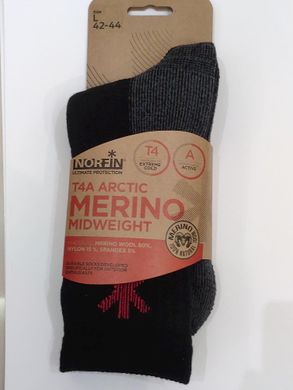 Шкарпетки Norfin Merino Arctic Midweight T4A р.L (42-44)