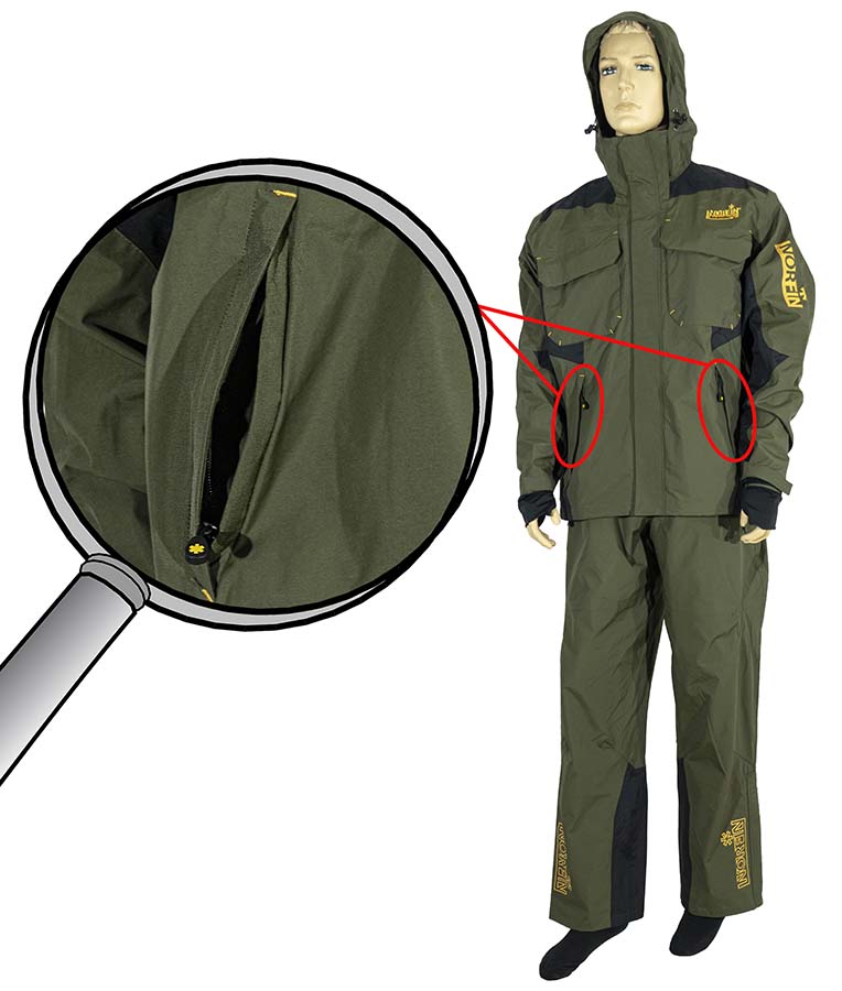 Демісезонний костюм Norfin Scandic 2 з кишенями з широким клапаном